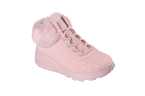 Botas Skechers rosa niña con pelo estampado animal print