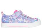 Skechers Twinkle Toes - Lona azul con luces y detalles de mariposa