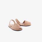 Sandalia menorquina de ria en piel Camel.