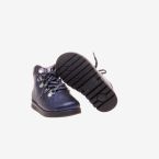Bota de niña pablosky en azul con cordon y cremallera.