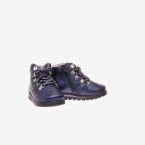 Bota de niña pablosky en azul con cordon y cremallera.