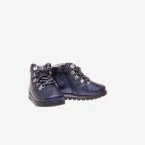 Bota de niña pablosky en azul con cordon y cremallera.