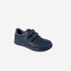 Zapato colegial niño Biomecanics azul marino con velcro