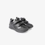 Zapato colegial deportivo negro Biomecanics junior con velcro y puntera reforzada