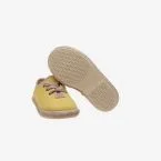 Lona con suela de yute, amarilla de cordones
