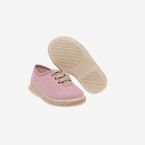 Lona de cordon en rosa con suela de yute