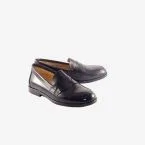 Zapato mocasin en florentin azul.
