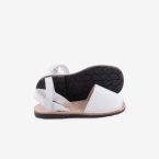 Sandalia Menorquina en piel blanco con Velcro de Ria.
