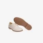 Zapato ceremonia/comunion de piel en beige de cordon.