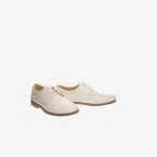 Zapato ceremonia/comunion de piel en beige de cordon.