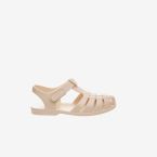 Sandalia cancrejera Igor unisex en color Beige con velcro.