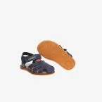 Sandalia de niño en azul con velcro y puntera reforzada de Pablosky