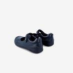 Biomecanics navy blue school Mary Jane shoes for girls with velcro and reinforced toe cap