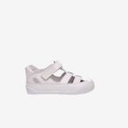 Sandalias respetuosa para los primeros pasos de blanditos en blanca