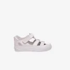 Sandalias respetuosa para los primeros pasos de blanditos en blanca