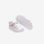 Sandalias respetuosa para los primeros pasos de blanditos en blanca