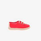 Lona de cordones unisex en color rojo.