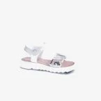 Sandalia Pablosky niña suela gruesa con velcro y tira metalizada estilo minecraft