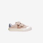 Lona de niñoa con velcro y puntera reforzada de Victoria en colo beige.