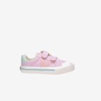 Lona de niña en rosa con velcro y puntera reforzada de Victoria.