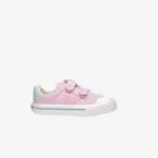 Lona de niña en rosa con velcro y puntera reforzada de Victoria.