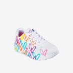 Zapatillas Skechers niña corazones blancas | Color, confort y diversión diaria