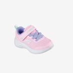 Skechers niña urbanas rosa | Deportivas con velcro y cordón elástico