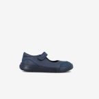 Merceditas colegiales barefoot Biomecanics azul marino con velcro