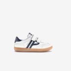 Zapatillas deportivas blancas barefoot Pablosky niño y niña con velcro