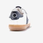 Zapatillas deportivas blancas barefoot Pablosky niño y niña con velcro