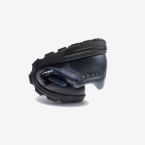 Blucher colegial niña piel azul marino con velcro y flor de Pablosky