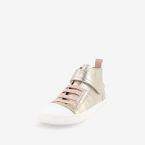 Blanditos bota niña dorada con velcro | Cómoda y especial