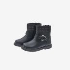 Bota niña Chicco negra | Cremallera y tachuelas