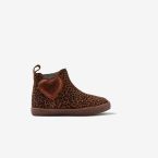 Botita Gioseppo animal print con corazón | Comodidad con garra para niñas con estilo