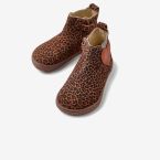 Botita Gioseppo animal print con corazón | Comodidad con garra para niñas con estilo