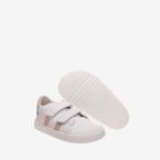 Deportivo Piruflex niña blanco y rosa con dos velcros | Suaves, ligeros y listos para su día a día
