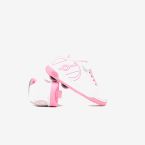 Heelys blancas y rosas con ruedas desmontables y cierre mixto. Comodidad, confianza y diversión para cada paso de tu pequeña.