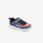 Zapatillas Skechers con luces en Azul con gris para niños con Velcro para el Cole