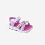 Sandalia de niña en morado de Skechers