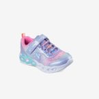 Skechers niña corazones con luz | Velcro rápido y suela flexible