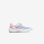Skechers niña – Zapatillas deportiva en color turquesa con tonos rosas con cierre de velcro.