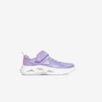 Skechers - Deportivas de niña con luces y cierre de velcro en color morado