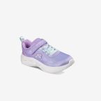 Skechers - Deportivas de niña con luces y cierre de velcro en color morado