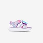 Sandalias de luces Skechers de niña en color morado con rosa – Brillo, Comodidad y Diversión en Cada Paso