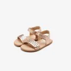 Sandalia barefoot de Gioseppo en color dorado con doble velcro