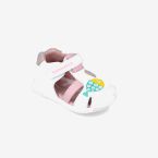 Sandalias Biomecanics para Primeros Pasos en color blanco con velcro