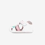 Sandalias Biomecanics para Primeros Pasos en color blanco con velcro