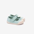 Merceditas Barefoot de Lona Respetuosa para Niñas en color verde – Marca Igor
