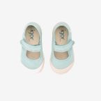 Merceditas Barefoot de Lona Respetuosa para Niñas en color verde – Marca Igor