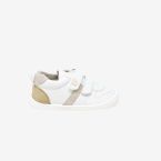 Deportivos respetuoso de primeros pasos en blanco con tonos beige de la marca Piruflex